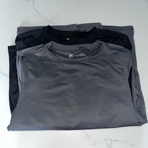 2 lot NWOT Xersion Quick-Dri Gray & Black Boys L 14/16